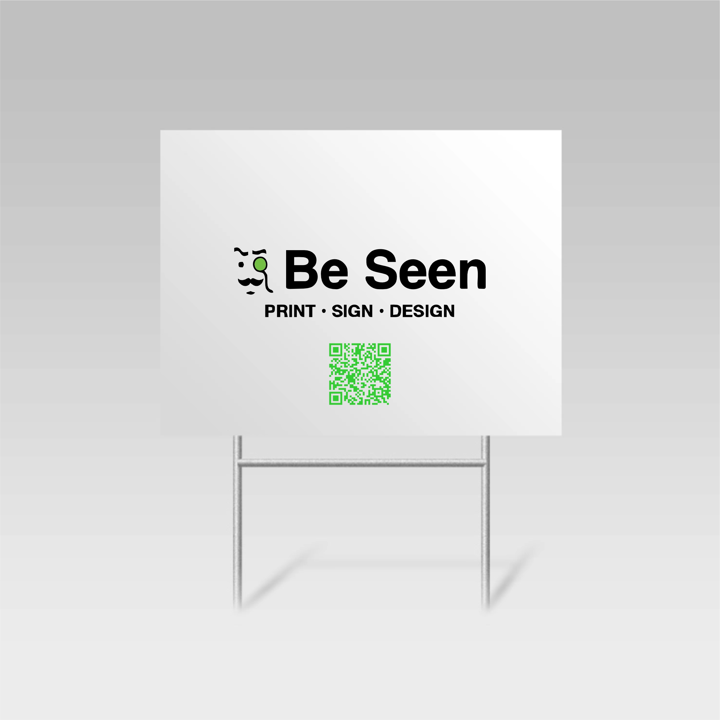 Standard yard signs for real estate listings and property marketing